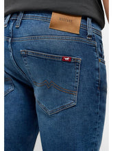 Męskie Spodnie Jeansowe Mustang Oregon Slim Denim Blue 1015865 5000 703